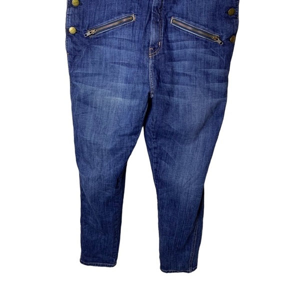 Current Elliot Overalls Womens Small Zip Boyfriend Casual Relaxed Tapered 90s - Picture 6 of 13